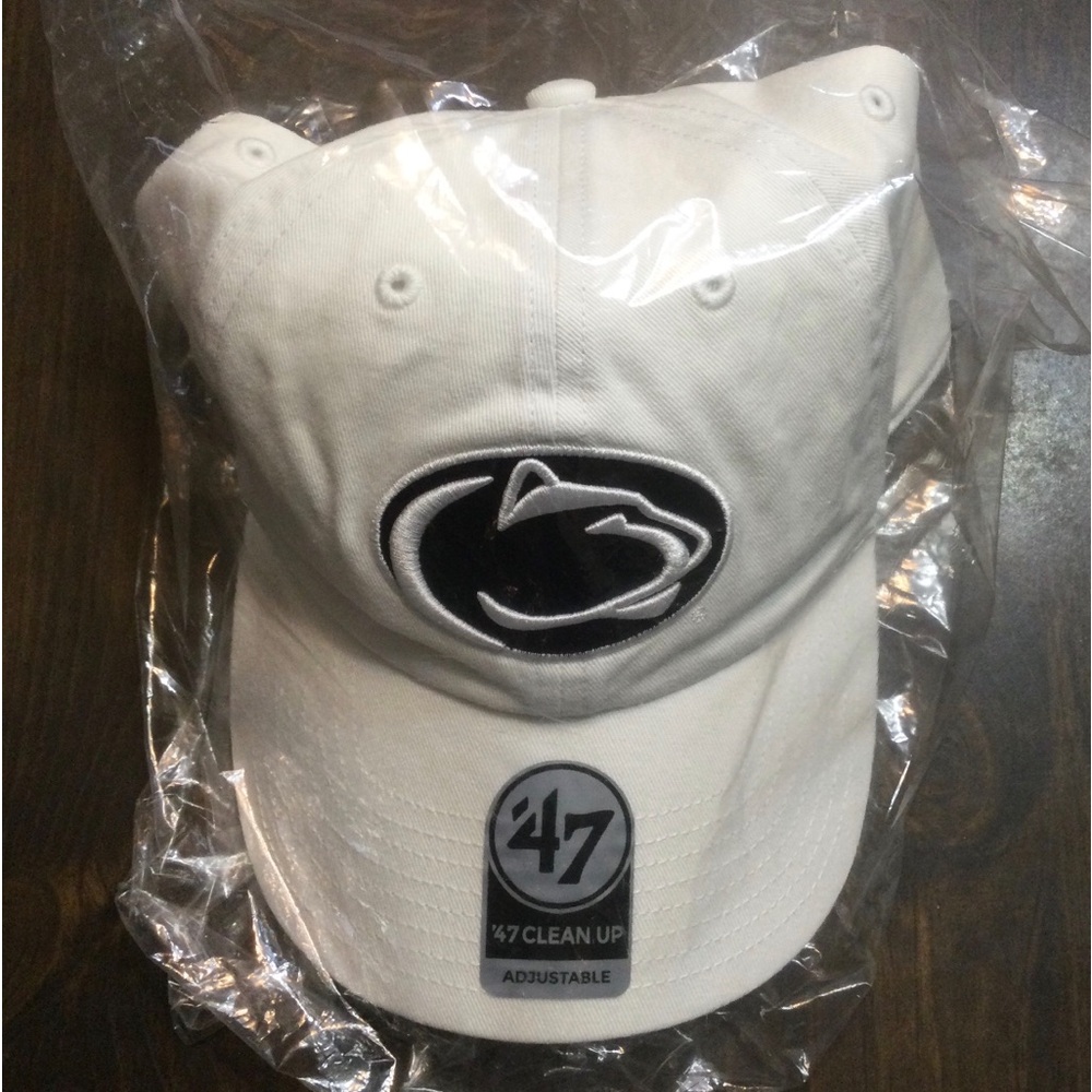 Penn State Nittany Lions  '47 Clean Up Hat Men's Snapback White  Cotton NCAA Cap